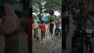 flood in jamalpur  Burdwan West bengal [upl. by Adnorat]