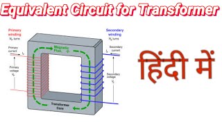 Equivalent circuit of transformer in hindi [upl. by Delwin]