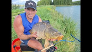 Karpių žvejyba metod feederiu Pykaičių tvenkiniuose 2024 08 17 Carp fishing [upl. by Holtorf]