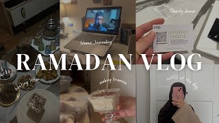 RAMADAN DIARIES EP 3  hosting iftar charity dinner tiramisu recipe studyingworking [upl. by Lessard176]