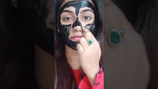 How To Apply Charcoal Peel Of MaskPriya Creations shorts [upl. by Ecinnej428]