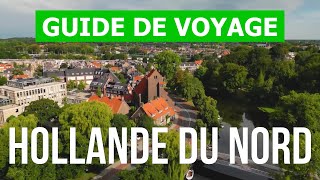 Hollande du Nord PaysBas  Ville de Haarlem Alkmaar Hilversum  Drone 4k vidéo  Hollande [upl. by Ateuqram]