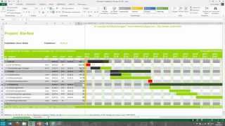 Tutorial für Excel Projektplan Terminplan Zeitplan MeineVolagencom [upl. by Royd577]