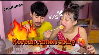 Spicy ramen noodles challenge🥵🌶️nadusatoimoireang2950 [upl. by Dlorag872]