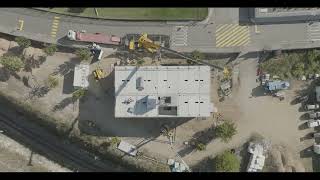 TIMELAPSE Assembly of the Valença Residence structure  PORTUGAL [upl. by Bryanty733]