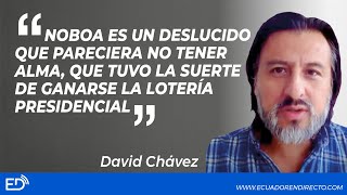 NOBOA ES UN DESLUCIDO Q PARECE NO TENER ALMA Q TUVO LA SUERTE D GANARSE LA LOTERÍA PRESIDENCIAL [upl. by Gaves]