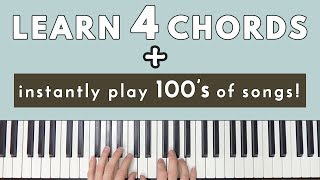 Learn 4 Chords amp Instantly Be Able To Play Hundreds Of Songs [upl. by Zechariah]