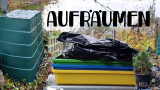 Den Schrebergarten aufräumen für die kalte Jahreszeit [upl. by Golub]