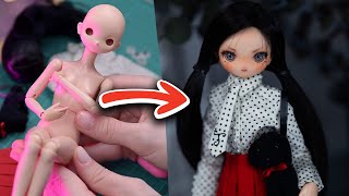 Customizing Dollfie Plus for the first time 16 doll by Volks [upl. by Carmena237]