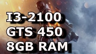 Battlefield 1  GTS 450  I3 2100  8GB RAM [upl. by Shamrao]