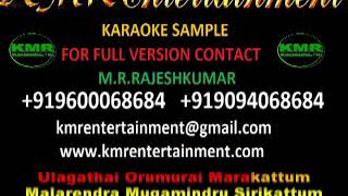 MALARENDRA MUGAM INDRU KATHALIKKA NERAMILLAI TAMIL KARAOKE [upl. by Yesak]