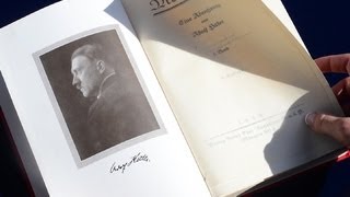 Mein Kampf signed by Hitler up for online auction [upl. by Conant]