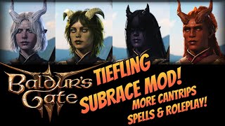 👹ALL Tiefling SubRaces👹MOD Spotlight Baldurs Gate 3 Character Builds DND 5E and Beyond Races [upl. by Tsyhtema]