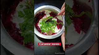 Alia Bhatt Fav Recipe Beetroot raita  Chukandar ka raita Skin glowing raita Yt Shorts [upl. by White58]