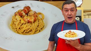 CARBONARA di MARE  Come FARLA CREMOSA e SAPORITA [upl. by Sorazal]