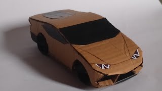 How to make a cardboard car Lamborghini huracanKarclash diycardboardcraft trending [upl. by Belda813]