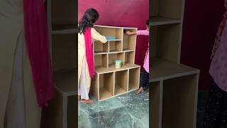 DIY Shelf Craft Using Cardboard short reel viral youtubeshort trending diy cardboardcrafts [upl. by Parthen]