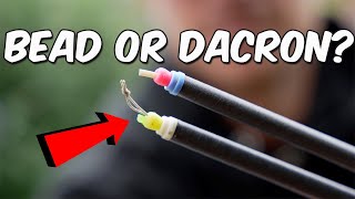 How To Tie Dacron Connectors and The Direct Bead Connection  Pole Fishing Tips [upl. by Einnoj685]