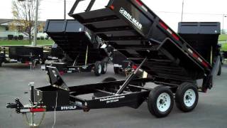 BriMar DT612LP10 6 X 12 Low Profile Deluxe Dump Trailer w Combo Gate  TrailerEnterprisescom [upl. by Yreneh]