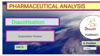 Diazotisation Titration Pharmaceutical Analysis [upl. by Maffei]