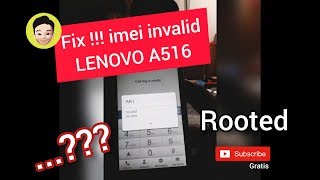 Fix Imei invalid Lenovo A516 Mobileuncle Tools [upl. by Rubin]