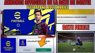 MISE A JOUR EFOOTBALL 2022 MOBILE DATE OFFICIELLE [upl. by Sollars]