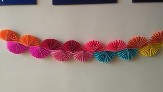 Easy DIY birthday decorations paper garland Birthday paper decorations crafts [upl. by Layap911]