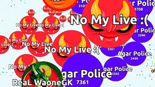 ONE HACKER POLICE vs ALL SAVAGE CLANS IN AGARIO  NOT CLICKBAIT [upl. by Rehpotsihrc465]