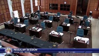 37th Guam Legislature Regular Session  June 26 2024 AM [upl. by Kemp]