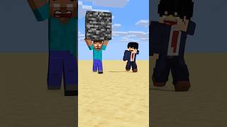 HELP Herobrine Power Up Running With Bigger And Bigger Bedrock friendship shorts trending anime [upl. by Tyra]