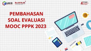 Soal MOOC PPPK 2023  Soal dan Pembahasan Sesuai FR [upl. by Niple]