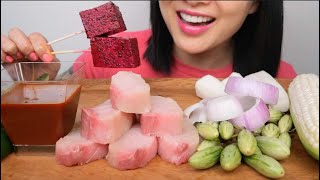 RAW GIANT HAMACHI SASHIMI ASMR EATING SOUNDS LIGHT WHISPERS  SASASMR [upl. by Chien]