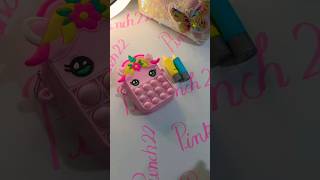 Cute pink bag and lip balms🌸ASMR🌸pinkpunch2 trending viralvideo asmr [upl. by Einhapets]