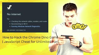 How to Hack the Chrome Dino Game  JavaScript Cheat for Unlimited Fun [upl. by Davis]