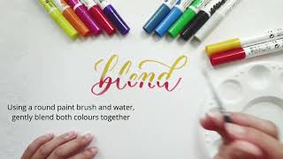 Learn How to Blend with Ecoline Brush Pen Markers [upl. by Phira300]