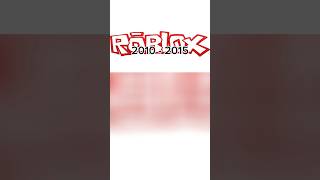 Roblox Logo Evolution 1989  2024 shorts trending roblox [upl. by Hyacinthia]