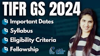 TIFR 2024  TIFR application form 2024  TIFR GS 2024 exam SyllabusOfficial websiteTIFR chemistry [upl. by Gessner]