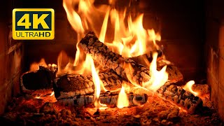 🔥 Crackling Fireplace 4K 12 HOURS Burning Fireplace amp Crackling Fire Sounds NO Music [upl. by Aihsoj]