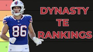 Dynasty Tight End Tier List and Rankings  Dynasty Fantasy Football 2024 [upl. by Demmahom]