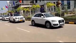 Gitam University Hyderabad campus pramana 2k19 car rally [upl. by Solotsopa127]