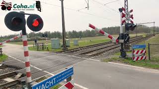 Spoorwegovergang Holten 😍4K😍  Dutch railroad crossing [upl. by Ecinrev]