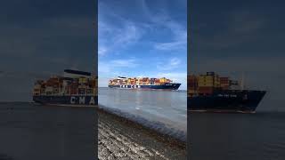 CMA CGM SHIPPING SHIP  CMA CGM TAGE  CONTAINER SHIP ytshorts tranding [upl. by O'Kelly]