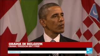 Barack Obamas speech in Belgium [upl. by Crow]