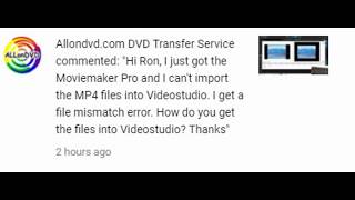 MP4 Not Working in VideoStudio Pro File miss match [upl. by Bello]