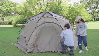 Setup and Storage  Commander Geodesic Tent  Mobi Garden [upl. by Azenav]