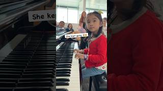 5yo FALLS off chair playing piano😱🎹😢 piano music pianolesson pianostudent classicalmusic [upl. by Juno871]