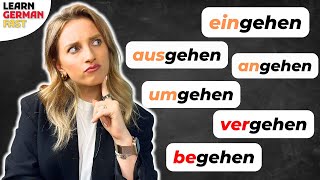 7 VERBEN mit quotGEHENquot 🇩🇪🚶‍♀️Deutscher Wortschatz B1  B2  C1  Learn German Fast [upl. by Imarej343]