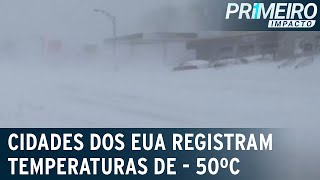 Tempestade de inverno deixa ao menos 29 mortos nos EUA  Primeiro Impacto 261222 [upl. by Ereynihc]