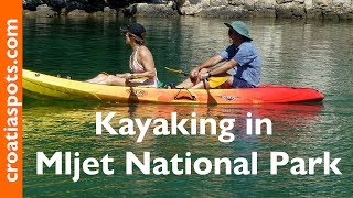 Kayaking in Mljet National Park [upl. by Ahsaelat981]