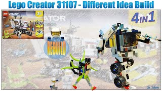 Lego 31107 Different Idea Build sharing MOC Rebuild to like a Transformer Autobots robot 太空船机器人 [upl. by Stockmon]